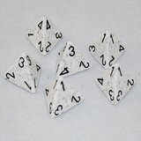 Speckled Arctic 4 Sided Dice