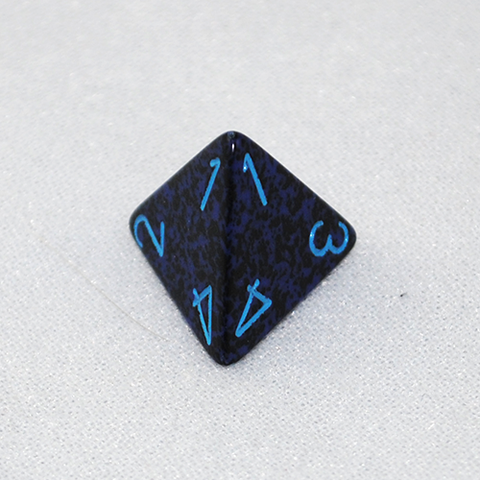 Speckled Cobalt 4 Sided Dice
