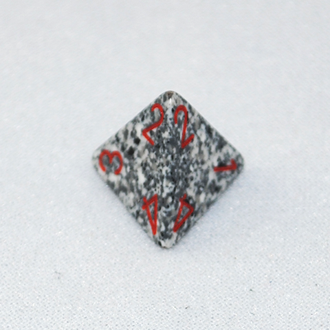 Speckled Granite 4 Sided Dice