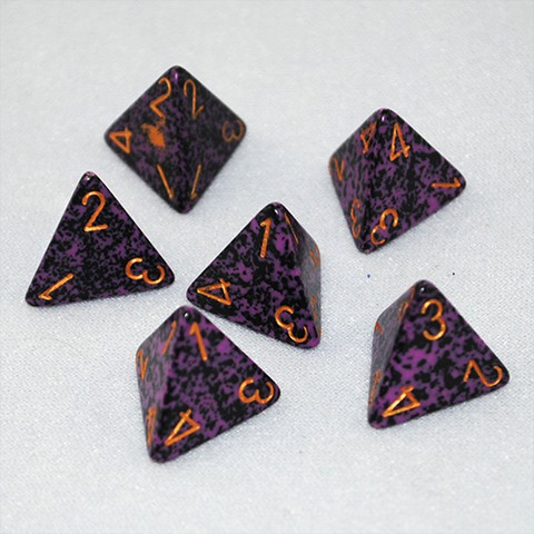 Speckled Hurricane 4 Sided Dice
