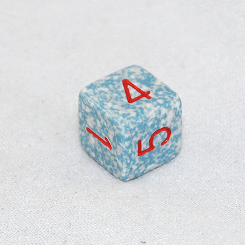 Speckled Air 6 Sided Dice
