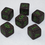 Speckled Earth 6 Sided Dice