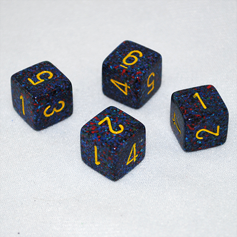 Speckled Twilight 6 Sided Dice