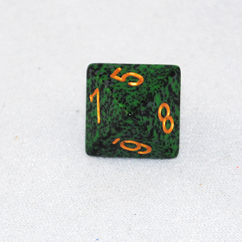 Speckled Golden Recon 8 Sided Dice
