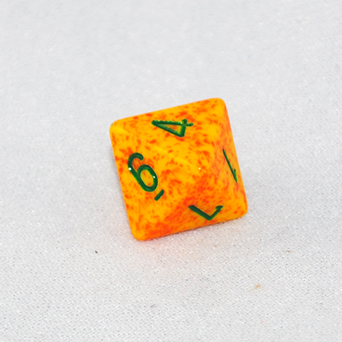 Speckled Lotus 8 Sided Dice
