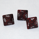 Speckled Silver Volcano 8 Sided Dice
