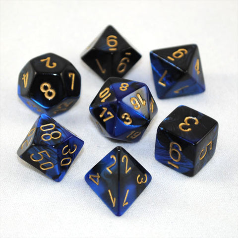 12 d6 Dice Set Chessex GEMINI BLACK BLUE gold 26635 NERO BLU oro Dadi Dado Die 12 d6 Dice Set Chessex GEMINI BLACK BLUE gold 26635 NERO BLU oro Dadi Dado Die