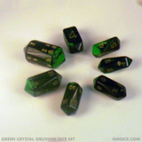 Green Crystal Caste Oblivion Dice Set