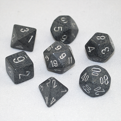 Set of 7 Speckled Hi Tech Dice