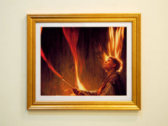 Wizard Casting Fire Bolt