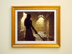 Rogue Approaching a Magic Door