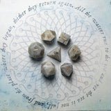 Labradorite Dice Set of Light