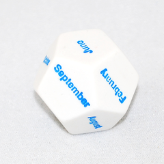 D12 Months of the Year Dice