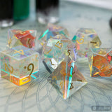 Prismatic Glass Dice Set