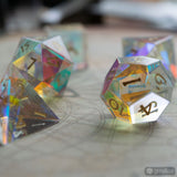 Prismatic Glass Dice Set