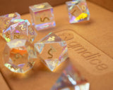 Prismatic Glass Dice Set