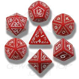 Set of Red and White Rune Dice