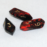 red crystal dice for Dungeons & Dragons