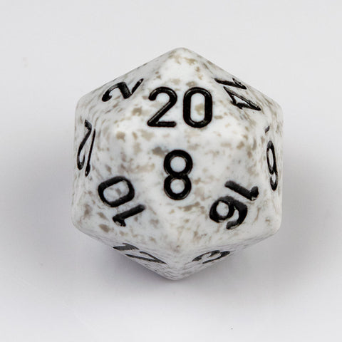 Speckled Arctic 20 Sided Dice