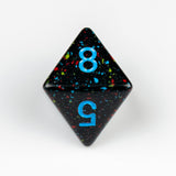 Speckled Blue Stars 8 Sided Dice