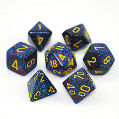 Set of 7 Speckled Twilight Dice