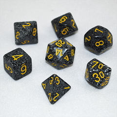 Set of 7 Speckled Urban Dice