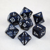 Set of 7 Speckled Stealth Dice