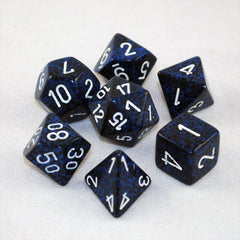 Set of 7 Speckled Stealth Dice