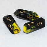 yellow D&D dice